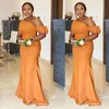 Africano sereia vestidos de dama de honra um ombro arco plus size jardim país casamento convidado festa vestidos dama de honra vestido personalizado 255f