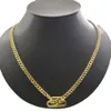 Schmuck BB Halskette französische Buchstaben Halskette Stern Geometrische Halskette Messing Goldbeschichtung