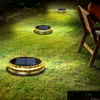 Garden Decorations Solar Energy Led Underground Lamp Pin Lamps Light Without Charge Patio Home Lawn Drop Delivery Dhuwr