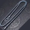 سلاسل Nagons Scales Necklace للرجال نساء المجوهرات الفضية الأزواج الرجعية اللباس 270i