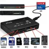 قراء بطاقات الذاكرة 7 في 1 al-in-ed-ader reader لـ USB Mini Mini SDHC M2 MMC XD CF Read and for Write Flash Memory Card DIY أحدث L230916