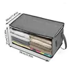 Storage Bags Foldable Blanket Closet Organizers With Clear Window Under Bed Containers For Dorms Closets Bedrooms