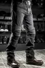 Mens Jeans Black Biker Motocycle Denim Pants Male Stretch Original Trousers Offroad Protection Clothing 4xl Plus Size 230915