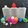 10 ml 15 ml 20 ml 30 ml 50 ml 60 ml 100 ml 120 ml Botellas cuentagotas de plástico E Botellas de líquido con tapas a prueba de niños Aguja fina PE para jugo de vapor Hplfa