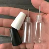 Nya 10 ml plastdroppsflaskor med metallspetsar Tom nålflaska E-vätska PET-plastbehållare för ånga E Juice Eiewb