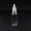 クリスタル蓋付きのカラフルなプラスチックドロッパーボトル3ml 5ml 10ml 15ml 20ml 30ml 50ml 100mlペットプラスチック針ボトルeジュース液体cffjr