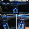 Para volkswagen vw cc passat b7 interior painel de controle central maçaneta da porta 5d adesivos de fibra carbono decalques estilo do carro accessorie3386