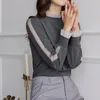 Women's Sweaters Womens Winter Half High Neck Bottoming Shirt Women 2023 Autumn And Net Yarn Soft Waxy Wool Knit