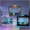 Aquariums Desktop Aquarium Fish Tank With Light Battery Type Small Supplies Drop Delivery Home Garden Pet Dhyno