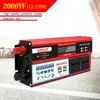 متعدد الوظائف 2000W العاكس الأصلي LED Display Car Solar Heldter DC12V إلى AC 220V جهد ​​الجهد محول الموجة Home289S