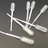 Bottiglie di stoccaggio 1800 Pezzi 0 2ML Pipette di trasferimento graduato monouso in plastica Set contagocce Pipetta per tubi Scuola sperimentale 239Q