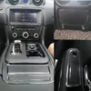 Para jaguar xj xjl 2010-2018 interior painel de controle central maçaneta da porta adesivos de fibra de carbono decalques estilo do carro cortado vinil2903