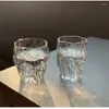 Bicchieri da vino Bicchiere da acqua in vetro da 10 once Twist Fold Succo di frutta per la casa Tè Bella birra In stile coreano Tazza da caffè al latte
