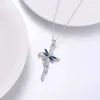 Collana con pendente a forma di libellula croce delicata alla moda per donne banchetto accessori di gioielli di lusso regali per amanti e amici