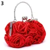 Avondtassen 2023 Handtas Dames Tote Bag Rose Flower Patroon Clutch voor Dames Feest Bruids Bolsa Feminina Bolso Mujer 230915