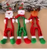 Elastic 3D Cartoon Santa Snowman Reindeer Doll Computer Case Christmas Decoration Computer Ornaments Xmas Gifts
