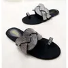 Slippers Platte Schoenen Vrouwelijke Vrouwen Zomer Pantofle Slides Rubber Slippers 2022 Hawaiian TPR Synthetische PU Stof Schandalen