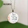 Psalms 46 5 Bible verses God is within her She will not fall Nursery verse necklace Fashion jewelry Religion Christian pendant261E