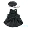 Designers husdjur klänning triangel hundkläder 22 kamisol kjol svart sexig husdjur väst feststil märkeshundklänningar PS1763273X