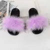 Slipper Kinder Fell Hausschuhe Mädchen Flauschige Faux Waschbären Pelz Rutschen Pelzigen Hause Boden Flip Flops Kinder Sommer Schuhe Mädchen Pelz sandalen CSH953 T230916