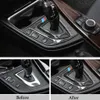 Kolfiber klistermärke bilstyling center kontroll växel växelpanel dekorativ klistermärke interiör för BMW 3 4 serie 3GT F30 F31 F259V