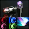 Dekorative Lichter Auto LED Rad Reifen Vae Stem Cap Licht Reifen Bewegung Neon Beleuchtung Lampe Fahrrad Fahrrad Motorrad Auto-Styling Dekor Drop Dhuzs