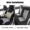 Estilo de moda universal conjunto completo e 2 assentos dianteiros capas de assento de carro protetor acessórios interiores automobile313i