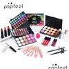 Conjuntos de maquiagem Popfeel presente iniciante 24 pcs em um saco sombra de olho lipgloss lip stick blush corretivo cosmético maquiagem coleção drop de dhzx2