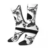 Chaussettes pour hommes drôle heureux Compression as de pique corbeau corbeau Vintage Harajuku le Hip Hop nouveauté motif équipage fou chaussette