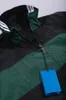 Giacca Dias giacca a vento reversibile cappotto con cerniera verde nero