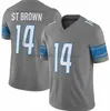 Men Football Jerseys 97 Aidan Hutchinson 16 Jared Goff 14 Amon-Ra St. Brown 9 Jameson Williams 46 Jack Campbell 58 Penei Sewell 44 Malcolm Rodriguez 20 Barry Sanders