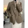 Damenanzüge UNXX 2023 Frauen Zweireiher Blazer Büro Dame Lose Klassische Mantel Anzug Jacke Weibliche Chic Outwear Outfits Femme