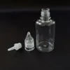 Colorful Plastic Dropper Bottles with Crystal Lid 3ml 5ml 10ml 15ml 20ml 30ml 50ml 100ml PET Plastic Needle Bottle For E Juice Liquid Cffjr