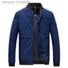 Herrtröjor Sweatshirts Autumn and Winter New Men's Jacket Windproect Stand-Collar Trendy Brand Casual Baseball L23091