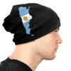 Basker unisex vinter varm motorhuv homme stickade hattar gatuflaggkarta av argentina beanie cap utomhus argentinska stolta mössor