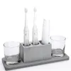 Tandborstehållare Electric Holder Stand Cup Set Shelf Badrum Tandkräm Förvaring Rack Box Tools Accessory322a