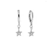 Dangle Küpe Damla Mini Star Charm Kolye Küçük Hoop Küpe Kristal Opal Taşlı Lady Koreli için