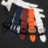 22mm 24mm 26mm Red Blue Black Orange White Watchband Silicone Rubber Watch Band för band Armband Buckle Pam Logo On12906