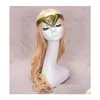 Altri articoli per feste per eventi Natale Wonder Woman Fascia per capelli Tiara Corona Copricapo Copricapo cosplay Puntelli per costumi comici Prop Oro Si Dhxeb