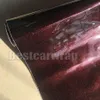 Rose Black Cherry Gloss metallic Vinyl Wrap For Car Wrap Film With Air bubble car sticker covering film Size1 52 20m 5x67ft2399