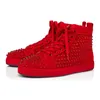 Designer rosso Scarpe casual Studded Spikes sneakers basse cristiane per uomo donna in pelle vintage Glitter Flat Luxury Pelle Nero Argento Rosso Scarpe da ginnastica Taglia 36-47