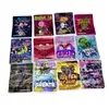 3.5g 7g 28g holographic runtz Mylar bags soft touch cookies die cut plastic standup special shape bag foil packaging bag
