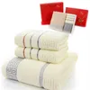 High quality 3pcs set cotton bath towel set jogo de toalhas de banho 1pc bath towel brand 2pcs face towels205B