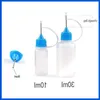 Lege Plastic Fles 5ml 10ml 15ml 20ml 30ml Druppelflesjes Met Naalddop Voor damp E Vloeibare Metalen Tips Wxnvr