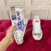 Men's and Women's Platform Comfortable Flat Shoes White Leather Letter Jewelry Decoration Fashion High Quality Women's Casual Shoes fd2201017