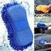 Car Microfiber Chenille Wash Sponges Pads Mitt Cleaning Washing Glove Microfibre Sponge Washer276C