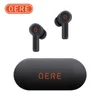 Mobiltelefonörlurar 100% qere E20 Trådlös Bluetooth Earuds HiFi Musik Earphone med Mic -hörlurar Sport Waterproof Headset 2021New TWS L230916