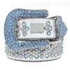 BB-Gürtel für Männer, Desinger, Damen, glänzender Diamantgürtel, Schwarz auf Schwarz, Blau, Weiß, Mehrfarbig, mit Bling-Strass-Schnalle, Ledergürtel, Jeansrock, GA05