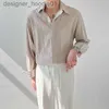 Felpe con cappuccio da uomo Felpe camicia coreana a maniche lunghe di alta qualità Primavera Autunno Allentato Casual da uomo Trendy Handsome Strip L230916