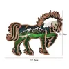 Annan heminredning 3D Horse Craft Laser Cut Wood Material Gift Art Crafts Wild Forest Animal Table Decoration Statyer Ornament Room Dro DH8HV